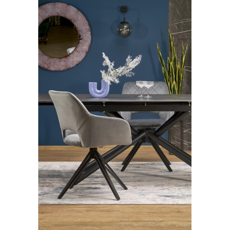 Table VITORINO black marble / black