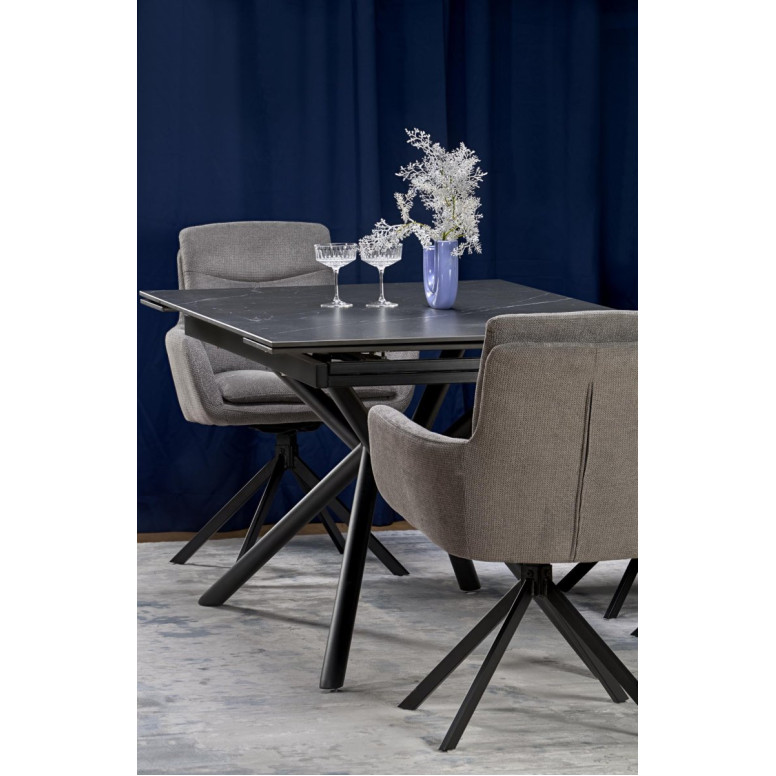 Table VITORINO black marble / black