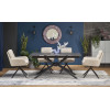 Table VITORINO black marble / black