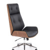 Office chair WEBSTER walnut/black