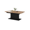 Coffee table BUSETTI wotan oak / black mat