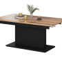 Coffee table BUSETTI wotan oak / black mat