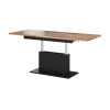 Coffee table BUSETTI wotan oak / black mat