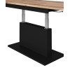 Coffee table BUSETTI wotan oak / black mat