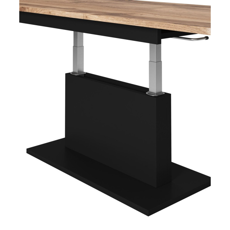 Coffee table BUSETTI wotan oak / black mat