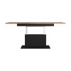 Coffee table BUSETTI wotan oak / black mat