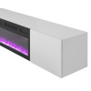 TV-alus LIVO RTV180 with fireplace valge