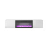 TV-alus LIVO RTV180 with fireplace valge