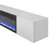 TV-alus LIVO RTV180 with fireplace valge