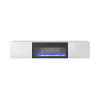 TV-alus LIVO RTV180 with fireplace valge