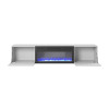 TV-alus LIVO RTV180 with fireplace valge
