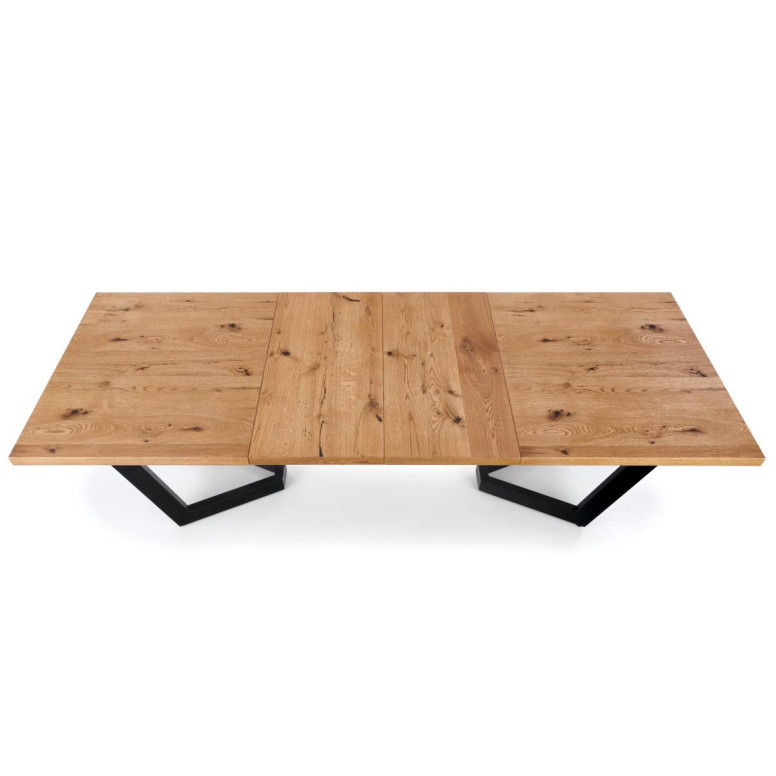 Table extension MASSIVE light oak/black