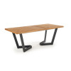 Table extension MASSIVE light oak/black