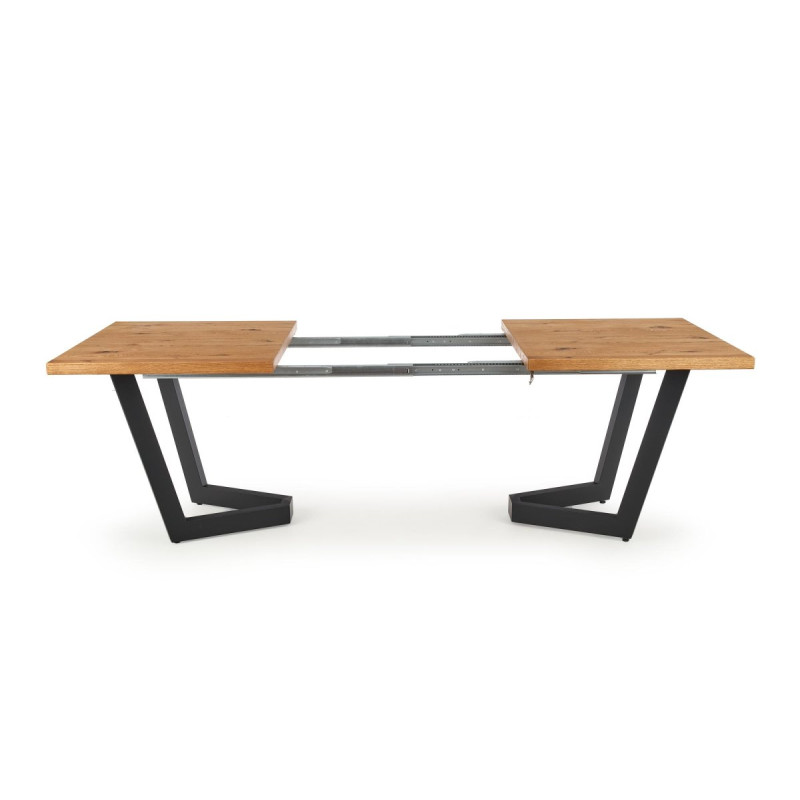 Table extension MASSIVE light oak/black