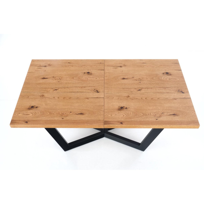 Table extension MASSIVE light oak/black