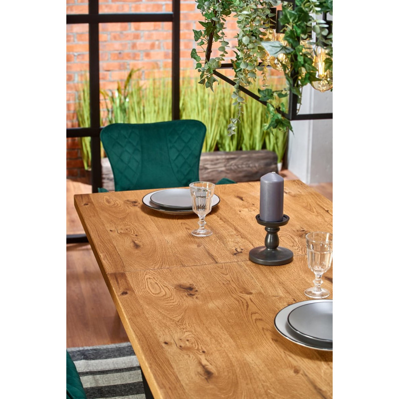 Table extension MASSIVE light oak/black