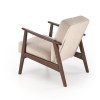 Armchair MILANO 1S beige dark walnut