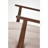Sofa MILANO 2S beige dark walnut
