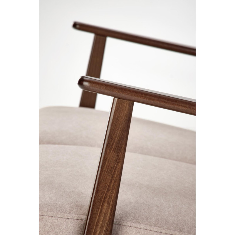 Sofa MILANO 2S beige dark walnut