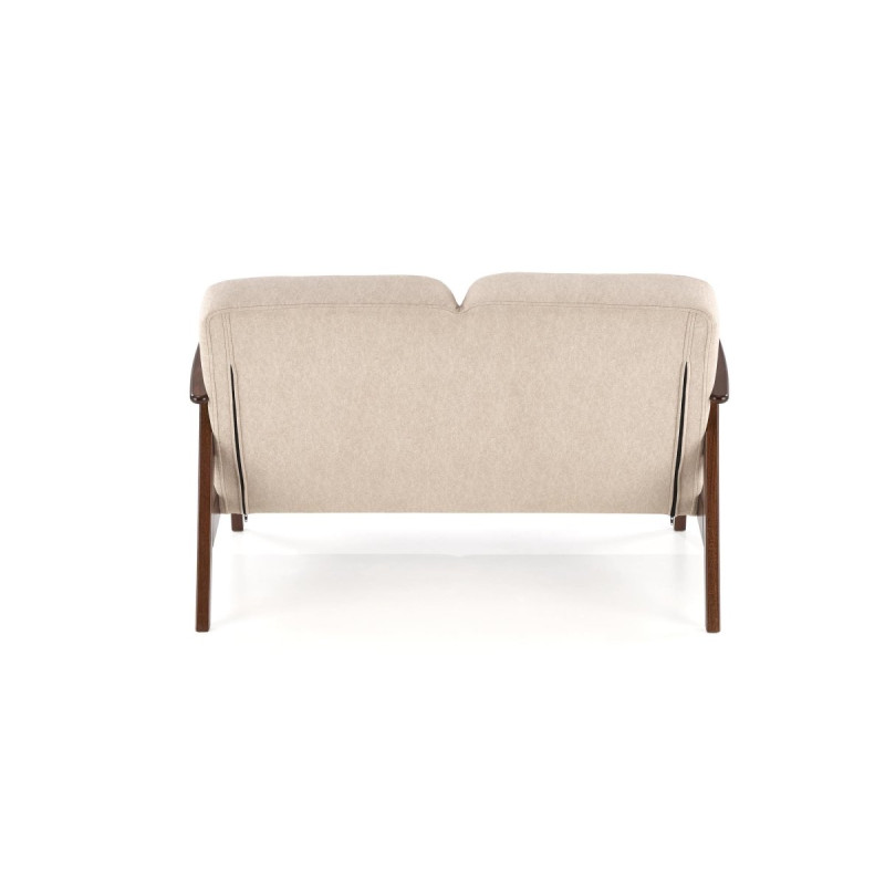Sofa MILANO 2S beige dark walnut
