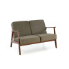 Sofa MILANO 2S olive CASTEL#39/dark walnut