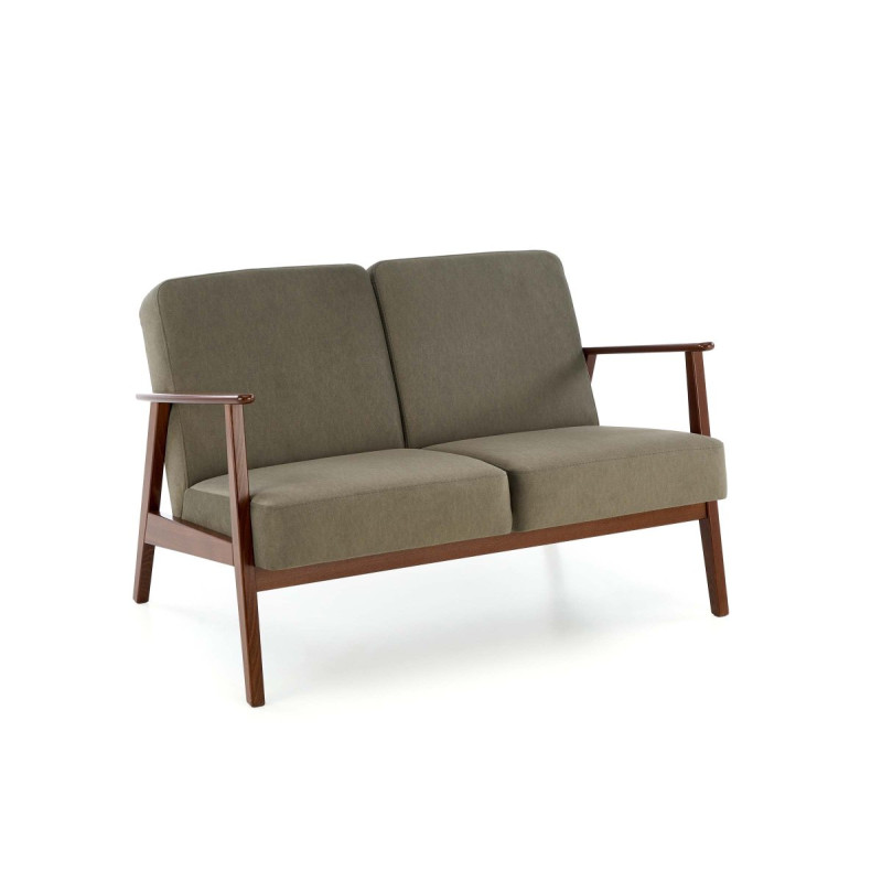 Diivan MILANO 2S olive CASTEL#39/tume pähkel