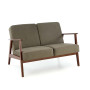 Диван MILANO 2S olive CASTEL#39/темный орех