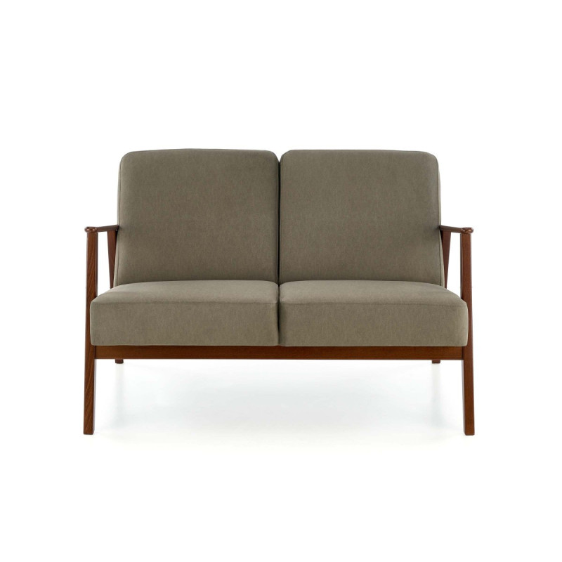 Sofa MILANO 2S olive CASTEL#39/dark walnut