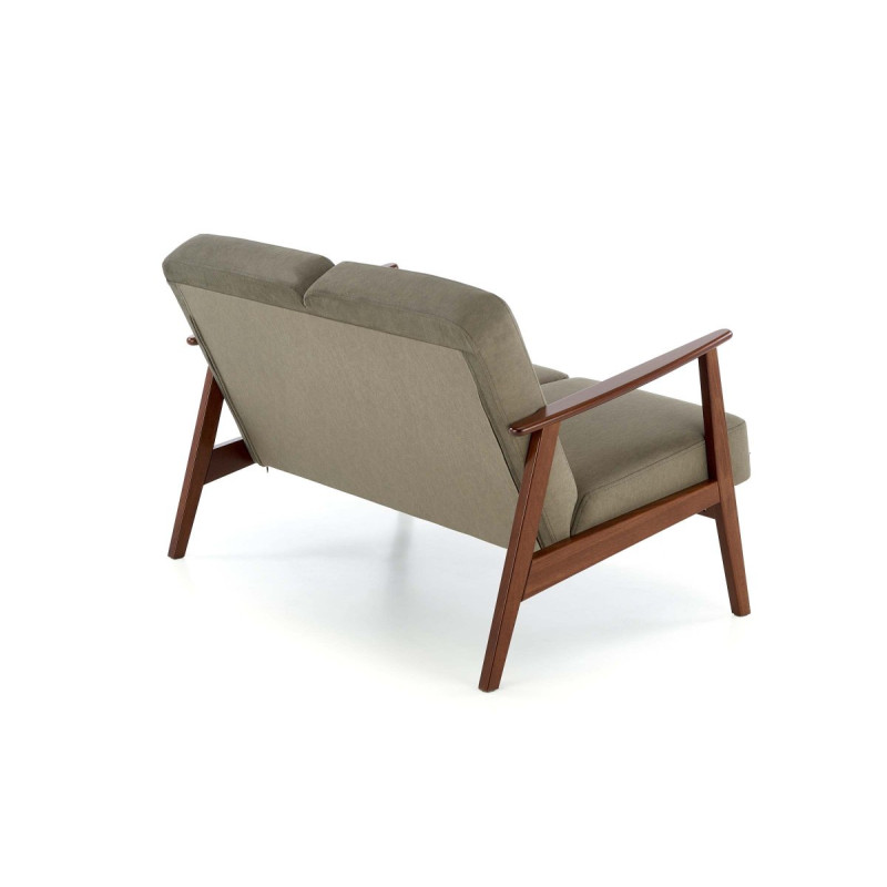 Sofa MILANO 2S olive CASTEL#39/dark walnut