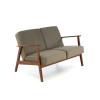 Sofa MILANO 2S olive CASTEL#39/dark walnut