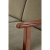 Sofa MILANO 2S olive CASTEL#39/dark walnut