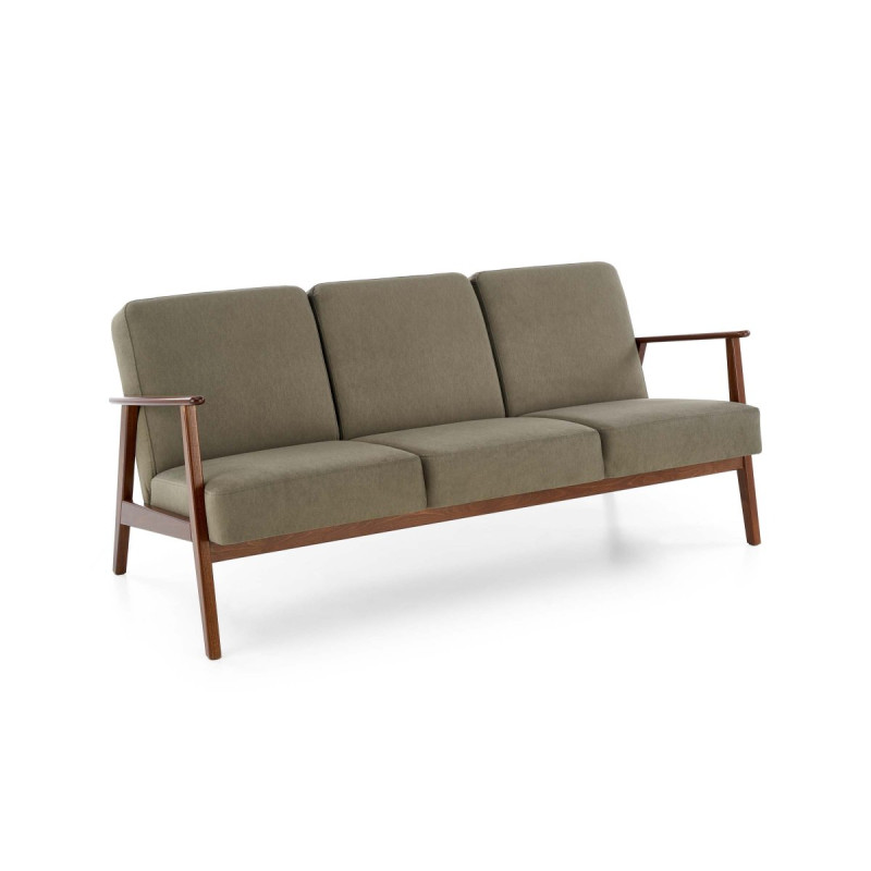 Diivan MILANO 3S olive CASTEL#39/tume pähkel