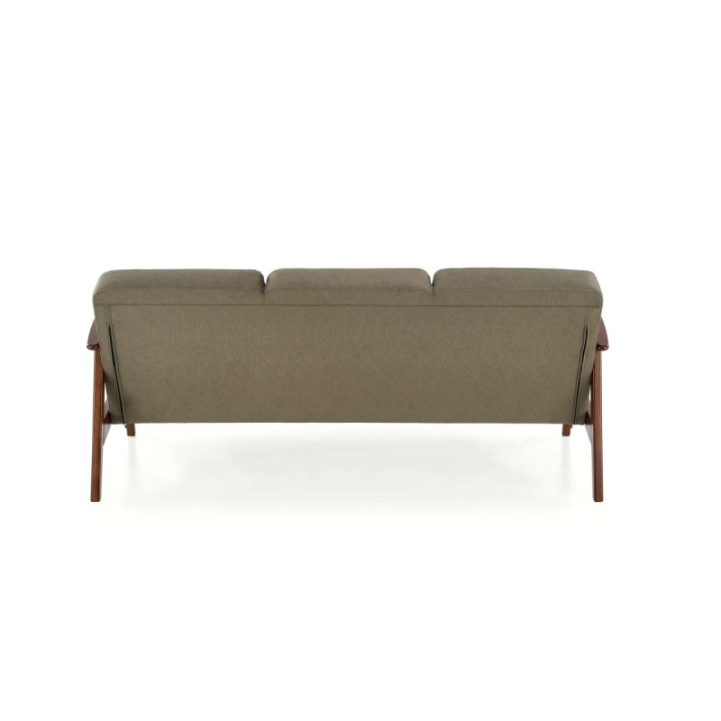 Diivan MILANO 3S olive CASTEL#39/tume pähkel