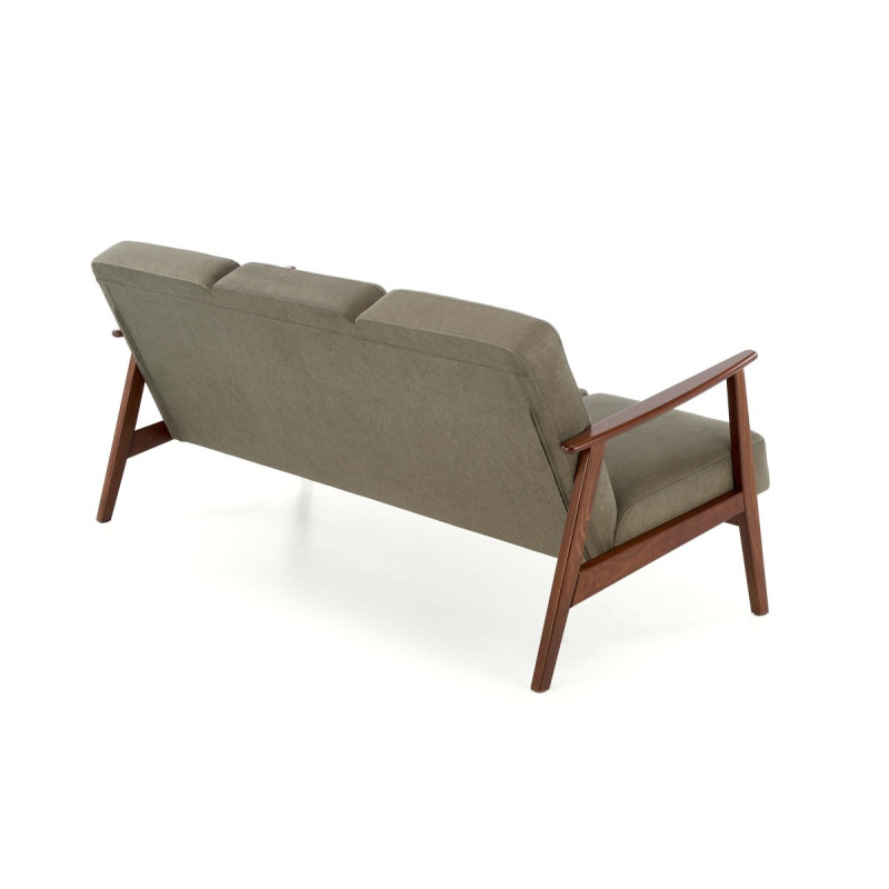 Diivan MILANO 3S olive CASTEL#39/tume pähkel