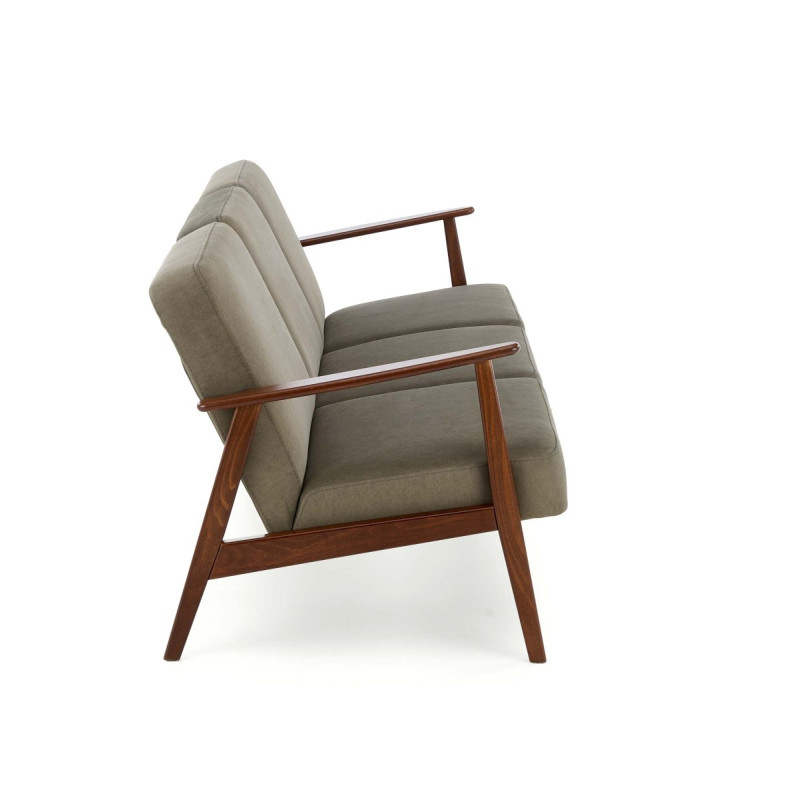 Diivan MILANO 3S olive CASTEL#39/tume pähkel