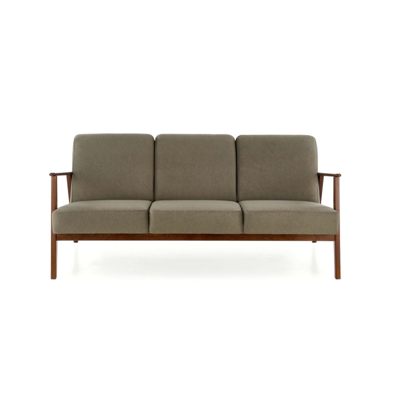 Diivan MILANO 3S olive CASTEL#39/tume pähkel