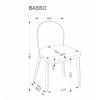 Chair BASSO natural oak / CREMONA 96grey