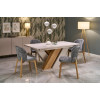 Chair BASSO natural oak / CREMONA 96grey