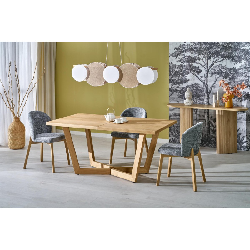 Chair BASSO natural oak / CREMONA 96grey