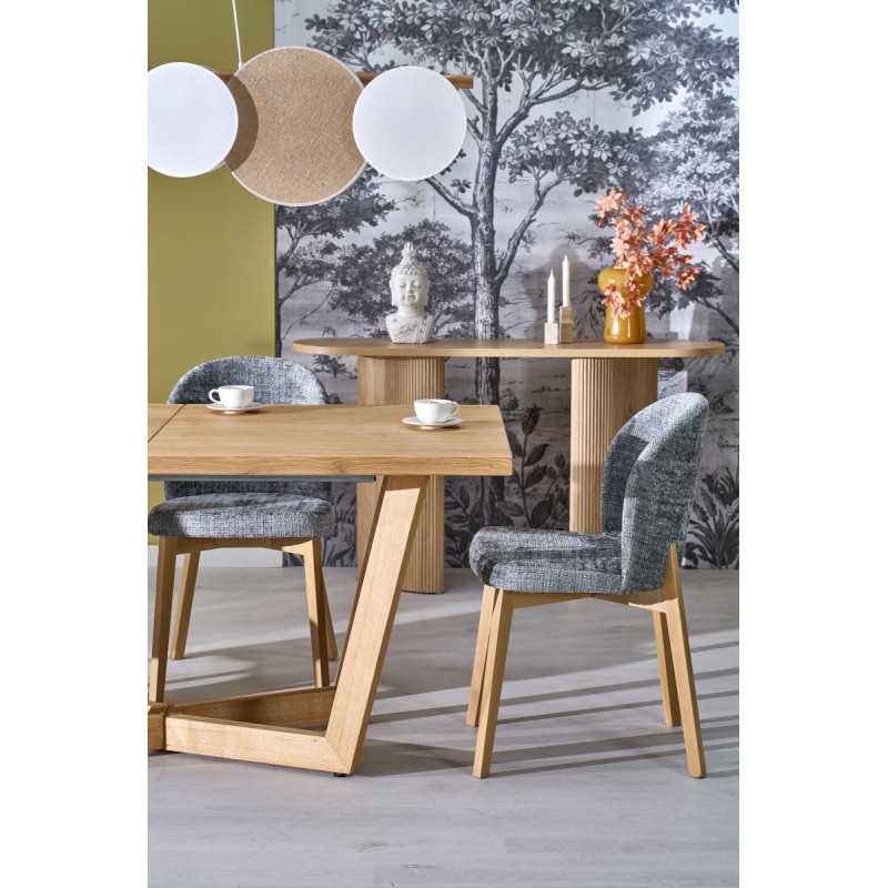 Chair BASSO natural oak / CREMONA 96grey