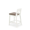 Bar stool BORYS white/
