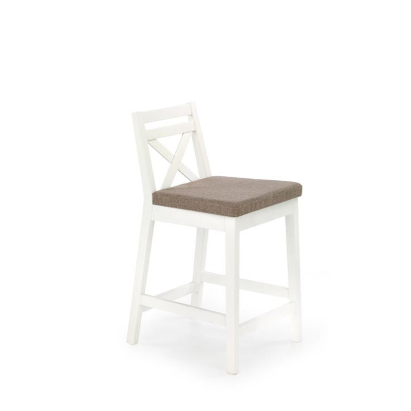 Bar stool BORYS white/