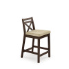 Bar stool BORYS dark walnut/Lars 07