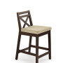 Bar stool BORYS dark walnut/Lars 07