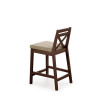 Bar stool BORYS dark walnut/Lars 07