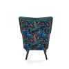 Armchair PAGONI color dark green / black