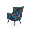 Armchair PAGONI color dark green / black