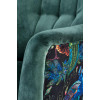 Armchair PAGONI color dark green / black