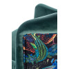 Armchair PAGONI color dark green / black
