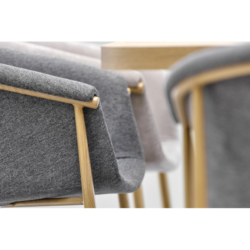 Table extension PERONI gold oak/white